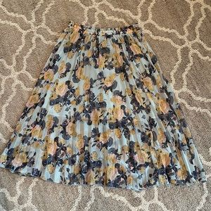 Disney Cinderella Collection Long Floral Skirt Size M